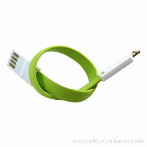 Short Micro Magnetic USB Data Cable, Different Color is Available, 500pcs MOQ Each Color